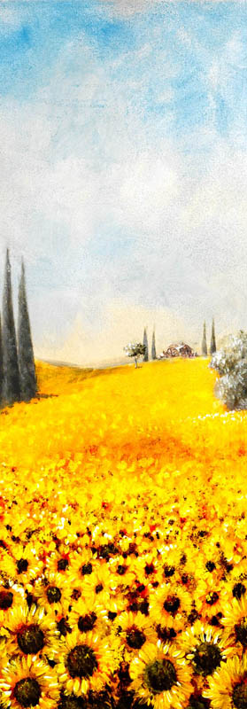 Affresco Campo di girasoli